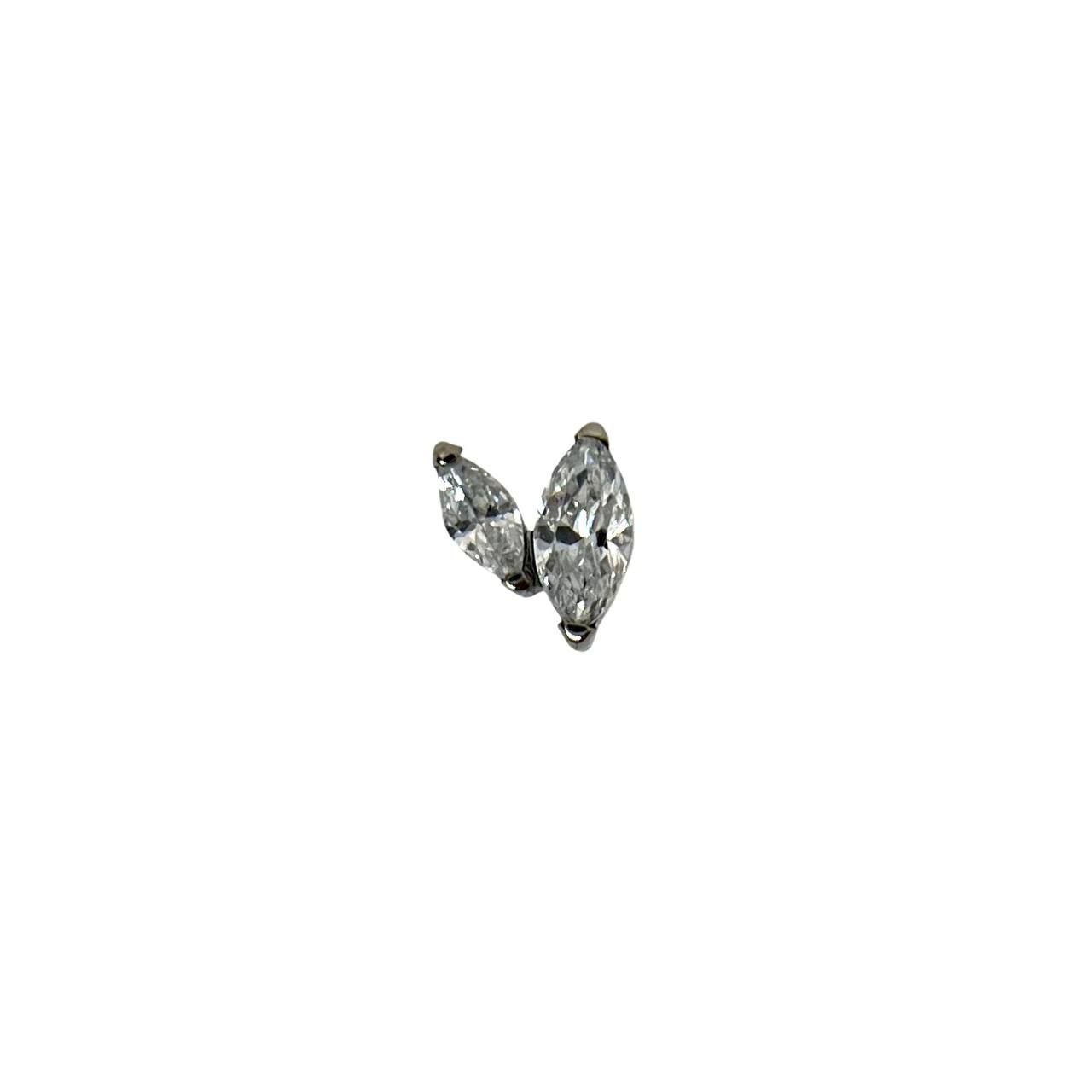 картинка Накрутка 2K Millennium Marquise Crystal  от магазина KOSMO PIERСING
